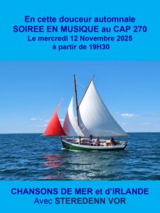 Lire la suite à propos de l’article Venez soutenir notre collectif musical au CAP 270 mercredi 12 novembre à partir de 19h30