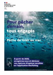 Lire la suite à propos de l’article Enregistrement des captures en mer pour la pêche de loisir